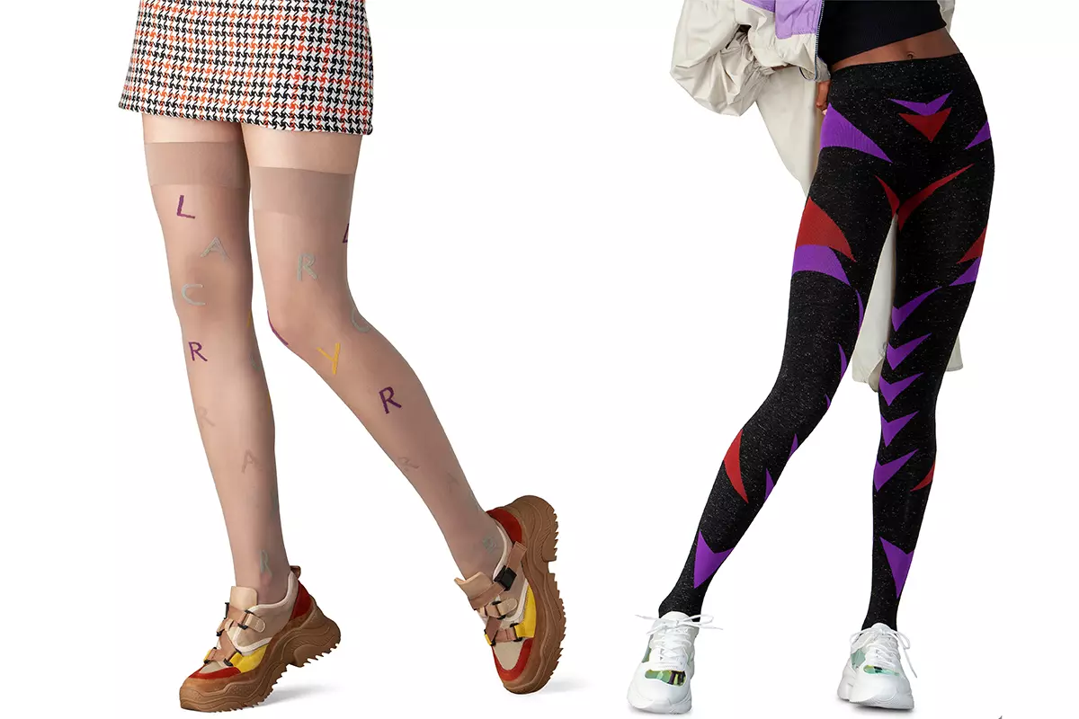 Hosiery looks from the Fall/Winter 20/21 Legwear Trends Forecast by The LYCRA Company